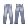 Al por mayor transfronterizo Galería Dept nuevos pantalones vaqueros microcosidos de empalme pintados a mano con costuras de tinta lavada, combinables para hombre