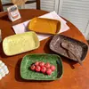 Estilo Ins Coreano Tigela de Tinta Salpicada Cerâmica Retro Tigela para Frutas Iogurte Cereal Café da Manhã Tigela Grande de Arroz Tigela de Sobremesa Conjunto