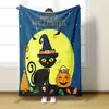 Amazon Comercio Electrónico Transfronterizo Impresión Digital Cómoda, Suave y Cálida Doble Cara Franela Halloween Manta Pequeña Manta