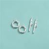 Plata Esterlina S925 Galvanizada Hebilla Seiko Textura Hebilla Ot Hebilla de Pulsera DIY Collar de Perlas Hebilla de Cola Hebilla de Conexión