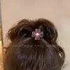 Grampo de Cabelo Flor de Trevo de Alto Padrão para Mulheres, Novo Pegador de Rabo de Cavalo Alto, Grampo para Prender o Cabelo na Parte de Trás da Cabeça, Grampo de Cabelo, Acessório de Cabelo