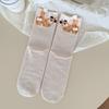 Calcetines de moda Huevo Perro Calcetines de media pantorrilla Todas las estaciones Absorbentes de sudor Transpirables Populares en Tiktok Venta al por mayor Venta al por menor Calcetería Zhuji