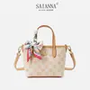 Bolso de Mano Vintage Estampado de Lujo Ligero para Mujer 2026 Nueva Moda Versátil Bolso Pequeño tipo Cesta Bolso Cruzado Bolso Pequeño de un Solo Hombro