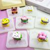 Molde de silicona con forma de hamburguesa con forma de nariz pequeña y dibujos animados, para decoración de tartas de chocolate y dulces, con pegamento en forma de gota, para yeso.