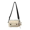 Bolso Bandolera para Mujer 2026 Nuevo Moda Simple Cuadrado Pequeño Estilo Coreano Retro Rayas Lunares Casual Viaje Bolso de Hombro