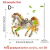 Decoración de Caballo Ébano 2De Bose Retro Nyreaj Soporte Acrílico Mho Esmalte Sty
