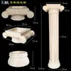 Talla de madera maciza estilo retro europeo francés patas de mesa soporte para mesa de centro columnas redondas columnas romanas boca mate decoración de pasillo flores talladas