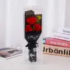 Día del Maestro Clavel Artificial Ramo Pequeño de 3 Piezas Set de Caja de Regalo Día de San Valentín Día de la Mujer Ramo de Rosas de Jabón Regalo