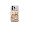 Capa de Celular Rilakkuma Sonolento com Estampa de Bolinhas Polaroid para iPhone 18 Pro Max, Modelo Novo Fofo para Apple 17/16