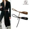 En stock Cinturón de Cuero con Nudo Moda para Mujer Decorativo Vestido Abrigo Cinturón para Mujer Abrigo Combinable Cubre Cintura para Mujer