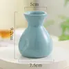 Estilo Crema de Ins Cerámica de Escritorio Jarrón Pequeño Renovación de Habitación Objetos Pequeños Cálidos Adornos de Flores Artificiales Decoración de Oficina