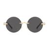 Elegantes Nuevas Gafas de Sol Redondas de Moda para Celebridades de Internet Gafas de Sol para Mujer de Celebridad de Internet Gafas de Sol al por Mayor Gafas de Gama Alta Gafas de Moda