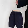 Pantalones versátiles de algodón puro para niños, nueva colección de primavera, pantalones casuales de algodón puro para niñas de otoño, elegantes pantalones rectos para bebé