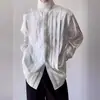 Nova Roupa Masculina Chinesa Estilo Chinês Camisa Social Masculina Manga Longa Traje Tang Jaqueta Han Yohji Yamamoto Camisa Primavera e Outono