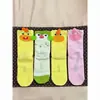 Calcetines de Media Caña con Figura 3D de Dibujos Animados Animales Lindos para Bebé Calcetines Largos para Niñas Estilo INS Primavera/Otoño Calcetines Flojos