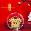 Popular Pegatina para Teléfono de Oro Puro 999 Sanrio Hello Kitty, Kuromi Lámina de Oro Linda Pegatina de Dibujos Animados Regalo