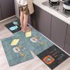 Tapetes de Piso, Tapetes de Puerta, Alfombras para Puerta de Entrada, Dormitorios, Baños, Inodoros, Tapetes Impermeables Antideslizantes para Pies para Cocina Casera