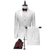 Transfronterizo 2024 Nuevo Estilo Coreano Traje Ajustado traje Hombres Banquete Vestido de Noche Boda Traje Casual Hombres Conjunto de Dos Piezas