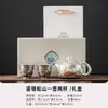 Juego de Tetera y Tazas de Plata Chapada Culturales y Creativas de la Ciudad Prohibida, Juego de Té, Regalo para Personas Mayores, Líderes, Souvenir de Apertura de Negocios de Empresa