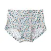 Ropa Interior Sin Costuras para Mujer, Entrepierna de Algodón Puro Antibacteriano, Transpirable, Estampada para Niñas, Estilo Delgado de Verano, Cintura Media, Talla Grande, Estilo de Seda de Hielo para Mujer
