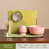 Juego de Té Matcha Degradado Cerámica Japonesa Caja de Regalo Tazón Matcha Transfronterizo Juego de Té Japonés Estilo Ins de 100 Piezas