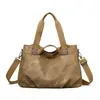Nova Bolsa Feminina Retro PU da Moda Europeia e Americana, Simples e Versátil, Grande Capacidade, Bolsa de Ombro e Mão Feminina, Bolsa Transversal