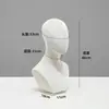 Soporte de Exhibición de Cabeza de Maniquí Femenina para Sombreros, Bufandas, Espuma, Se Puede Clavar, Exhibición en Ventana, Accesorios, Fotografía, Cabeza con Base