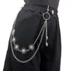Joia Transfronteiriça Europeia e Americana Novo Estilo, Corrente de Calça de Caveira de Metal Simples Popular Personalizada, Pingente Punk Hip-Hop Retrô