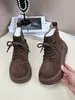 Botas para Mujer de Suela Gruesa Oculta Mate Nuevas Otoño/Invierno 2026 para Personas Bajas para Parecer Más Altas Moda Estilo Británico Zapatos Planos para Mujer