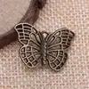26x 18mm 1.5g Europa y Estados Unidos popular accesorio de joyería vintage animal volador mariposa mariposa mariposa colgante