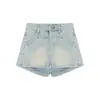Falda de Mezclilla Azul Vintage Falda de Verano para Mujer Falda de Cadera para Chica Caliente Falda Línea A de Cintura Alta Falda Antiluz Falda