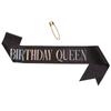 Faja de brillo para fiesta de cumpleaños transfronteriza cinturón de etiqueta faja de reina de cumpleaños para la cumpleañera