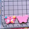 Dibujo Animado Posicionamiento Color Flor Insecto Mariposa Horquilla Cuerda para el Cabello Pinza de Agarre Pegamento Crema DIY Hebilla para Zapato Accesorios de Resina