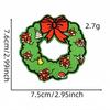 Série de Natal Adesivos de Tecido Bordados Desenho Animado Boneco de Neve Alce Patches Acessórios Decorativos para Roupas Bordado de Computador Estoque Pronto Atacado