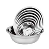 Non magnetic Stainless Steel Soup Basin Thickened Canteen Rice Bowl Household Washing Basin Mixing Bowl Custom Logo For Gift