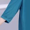 Ropa de verano para personas de mediana edad y ancianos, cárdigan de algodón de manga larga de talla extra grande para abuela, 200 kg, madre gorda, camisa holgada plus size