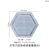 Poppy DIY Molde de Caixa de Armazenamento de Prato de Resina com Cristais Prato Hexagonal Caixa de Armazenamento Hexagonal Molde de Silicone