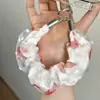 Corda de Pulso de Malha de Camada Dupla com Bolinhas e Corações Multicoloridos Fivela de Metal Pingente para Chave Celular Em Estoque Atacado Cores Misturadas Pegue
