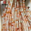 Cuentas redondas de jade denso de oro natural, cuentas hechas a mano para pulsera DIY, accesorios para collar, cuentas antiguas, cuentas de ábaco, accesorios de joyería