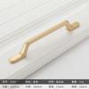 Dourado Minimalista liga de alumínio punho armário guarda-roupa punho nórdico moderno minimalista gaveta sapata armário porta maçaneta ferragens