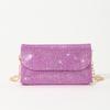 2023 nuevo bolso de mano de PU con diamantes de imitación y destellos, estilo sobre mini para cena, con cadena, clutch de fiesta, bolso de noche