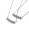 Collar de perlas con diseño de nicho Shi Home Smile, joyería ligera de lujo con temperamento, cadena de clavícula de plata esterlina s925 para regalo de diosa