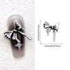 Accesorios para Uñas de Celebridad de Internet Transfronterizos Corazón de Cuervo Estilo Punk Retro Aleación Cruzada Amor Accesorios para Uñas Accesorios