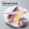 Yihuale Pluma de Puntos para Uñas, Pluma de Puntos para Arte de Uñas, Pluma de Puntos para Dibujar Flores, Herramienta de Pluma de Arte de Uñas con Patrón de Flor de Una Sola Pasada