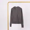 [En Stock] Sudadera con Capucha de Corte Delgado LD, Sudadera Deportiva Cálida, Cárdigan con Cremallera, Sudadera de Yoga de Corte Delgado, Ropa de Abrigo