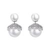 Brincos de Pérola Elegantes de Celebridade Dupla Face para Mulheres Luxo Leve Design de Nicho Sensação de Alto Padrão Diário Versátil Brincos Elegantes Brincos
