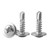 Tornillos de acero inoxidable 304 de cabeza redonda y cabeza de cruz con arandelas, tornillos de cabeza de cruz de cabeza plana con arandelas y tornillos de cola de milano, M4.2, M4.8