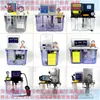 Bomba de lubricante eléctrica totalmente automática Tanque de aceite Caja de aceite Olla de aceite transparente Contenedor de plástico Carcasa Base inferior Caja contenedora 4L