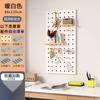 Prateleira de Parede de Painel Perfurado Estante de Parede de Madeira Divisória Rack de Armazenamento Placa Suspensa Montada na Parede Multifuncional