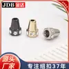 Tapa de Tornillo Cónica con Campana Metálica Incrustada de Diamantes Hebilla Recta para Extremo de Cuerda Aleación Electrochapada Hebilla de Cola de Cuerda para Pantalones Accesorios de Ropa Jinda